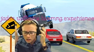 Highlights from "BeamNG but your DAD is driving" @Officialjadenwilliams
