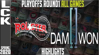 KT vs DWG Highlights ALL GAMES | LCK Spring 2020 Playoffs Round 1 | KT Rolster vs Damwon Gaming