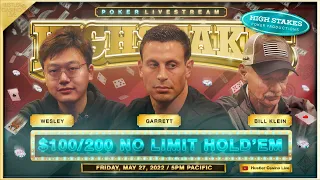 SUPER HIGH STAKES $100/200/400 w/ Garrett, Wesley, Bill Klein, Han - Commentary by Bart Hanson