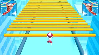 Satisfying Mobile Game All Levels Gameplay Roof Rails Walkthrough Freeplay iOS,Android New Update