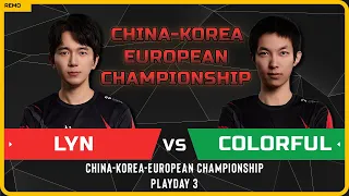 WC3 - [ORC] Lyn vs Colorful [NE] - Playday 3 - China-Korea-European Championship