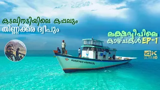 Lakshadweep Trip Ep 1 | Boating to Thinnakkara Island | Sand Bank.