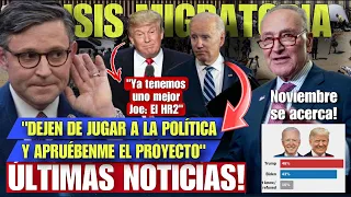 ULTIMAS NOTICIAS: BIDEN INTENTA NEGOCIAR CON REPUBLICANOS PARA QUE PASEN ACUERDO FRONTERIZO