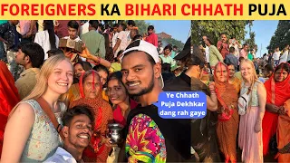 American & Russian Celebrating Chhath In BIHAR