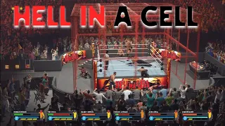 KILLING BROCK LESNAR | HELL IN A CELL | 6 PLAYERS FIGHT | WWE