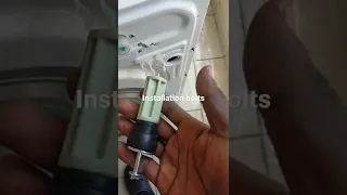 REMOVING TRANSPORTATION  BOLTS ON A NEW WASHING MACHINE