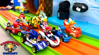 MARIO KART vs SONIC DIECAST HOT WHEELS