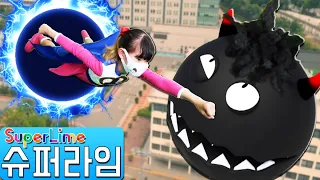 [슈퍼라임 어드벤쳐] 거대 바이러스를 물리쳐라! Super Lime Adventure | defeat the virus | Korea supergirl