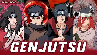 OS 10 MELHORES USUÁRIOS DE GENJUTSU EM NARUTO E BORUTO