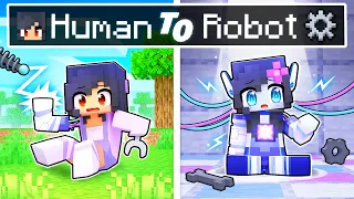 From HUMAN To ROBOT Story In Minecraft!