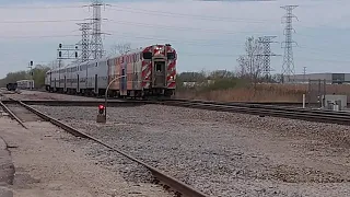 Metra Train Going Inbound Passing the Spaulding Junction, IL.