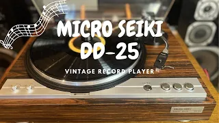 【MICRO SEIKI  DD-25】マイクロ精機ダイレクトドライブプレイヤー