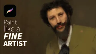 Paint Like A Fine Artist In Procreate. Sargent Master Copy Demo and Tutorial