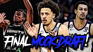 FINAL 2021 NBA Mock Draft!!