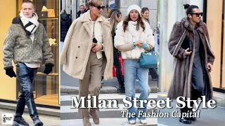 50+ Milanese Everyday Fashionable Outfit | Stylish Italian Looks and Winter Coats | Milan 2024