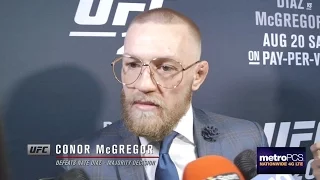 UFC 202: Conor McGregor Backstage Interview