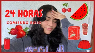 24 HORAS COMIENDO ROJO | Michell Merlin