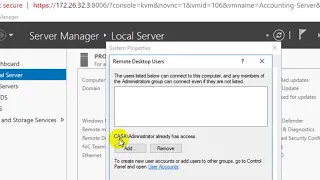 How to enable Remote Desktop on Windows Server 2016