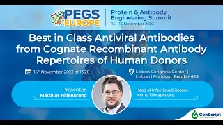 Best in class antiviral antibodies from cognate recombinant antibody repertoires of human donors