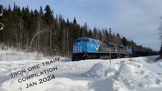 SFPPN Iron Ore train compilation Jan2024