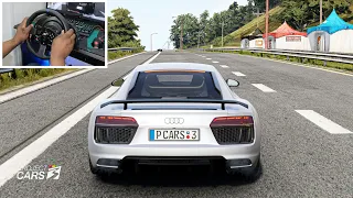 Audi R8 v10 Plus - Project Cars 3 | Thrustmaster T300Rs Gameplay