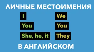 Личные Местоимения в Английском Языке - Personal Pronouns