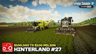 LIFTING THE BEETS!! [Harvest Hinterland $100,000 To $100 Million] FS22 Timelapse # 27