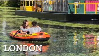 🇬🇧 [4K HDR] Aug 2022 ,Today London City Street Walking Tour , King’s Cross & Regent’s Canal London