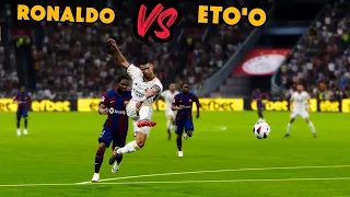 Ronaldo vs Eto'o, who is the Better Striker? eFootball Gameplay