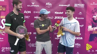 Entrevista a Fran Guerrero y Jairo Bautista campeones del FIP RISE MIJAS 22