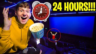 Kid Spends a day in an EMPTY movie theater CINEMA!! **we had the place to ourselves**