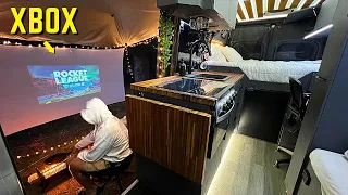 Vanlife Outdoor MAN-CAVE | Filet Mignon Over The Fire On top of a Mountain