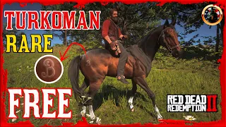 🔥 FREE TURKOMAN LEGENDARY HORSE 🔥  HOW TO GET RARE BRAITHWAITE TURKOMAN HORSE 🔰 RDR 2 🔰