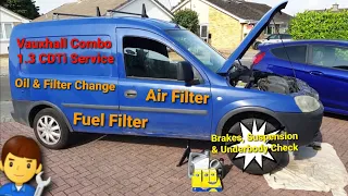 2007 Vauxhall Combo 1.3 CDTi 🚚 Air And Fuel Filter Service Oil Change 👨‍🔧 Test Drive 🔧 Opel Corsa