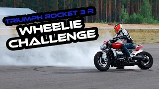 Triumph Rocket 3 R, Wheelie challenge