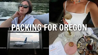 VLOG: collective clothing haul, pack + prep for Oregon, lake house tour!