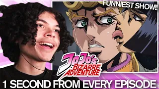 this show looks amazing.. 1 second from every episode of jojo's bizarre adventure reaction!!