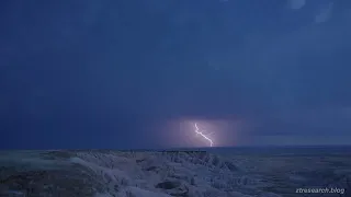 Badlands Lightning (south view), 2024-04-15