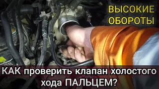 Не падают обороты после прогрева, повышенный расход Toyota Cami. Как проверить клапан ХХ пальцем.