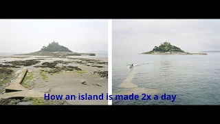 Rising tide timelapse at St Michael's Mount (Cornwall, England)