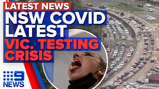NSW records 6,324 COVID-19 cases, Change flagged to COVID-19 testing in Victoria | 9 News Australia