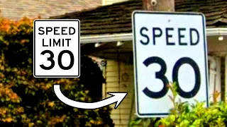 Why is the word "LIMIT" missing on Oregon's "Speed Limit" signs?