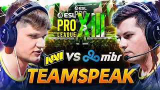 NAVI vs MIBR & Cloud9 - CSGO Teamspeak at ESL Pro League Season 13