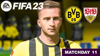 FIFA 23 - Dortmund Vs. Stuttgart - Bundesliga 22/23 Matchday 11 | Full Match