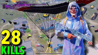 WOW 😱 28 KILLS SOLO VS SQUAD 😈 PUBG MOBILE |IPADMINI5 +4FINGERS FULL GYROSCOPE