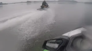 Teste novo jet sea doo gti 170 pau no gti 130 top speed velocidade máxima