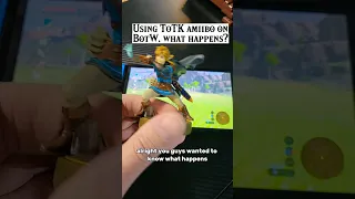 What happens if you use the Tears of The Kingdom Amiibo in BotW #Nintendo #amiibo #zelda #totk #botw