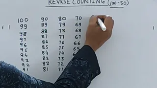 REVERSE COUNTING FROM 100 TO 50#HOW TO WRITE REVERSE COUNTING#REVERSE COUNTING FOR KIDS.