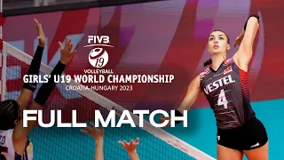 TUR🇹🇷 vs. DOM🇩🇴 - Full Match | Girls' U19 World Championship | Pool B