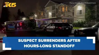 Suspect surrenders after hours-long standoff in Puyallup